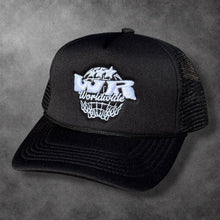 Load image into Gallery viewer, WR Globe Trucker - Black / White