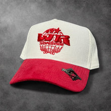Load image into Gallery viewer, WR Globe Snapback - Cream / Red Corduroy