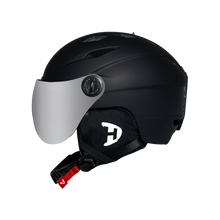 Load image into Gallery viewer, Daytona Carver Ski Helmet - Adjustable Ski Helmet for Men, Women & Youth - Dull Black with Anti-Fog Visor