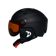 Load image into Gallery viewer, Daytona Carver Ski Helmet - Adjustable Ski Helmet for Men, Women & Youth - Dull Black with Anti-Fog Visor