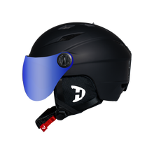 Load image into Gallery viewer, Daytona Carver Ski Helmet - Adjustable Ski Helmet for Men, Women & Youth - Dull Black with Anti-Fog Visor