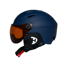 Load image into Gallery viewer, Daytona Carver Ski Helmet - Adjustable Ski Helmet for Men, Women & Youth - Dull Blue with Anti-Fog Visor