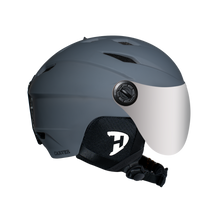 Load image into Gallery viewer, Daytona Carver Ski Helmet - Adjustable Helmet for Men, Women & Youth - Dull Grey with Anti-Fog Visor