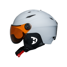 Load image into Gallery viewer, Daytona Carver Ski Helmet - Adjustable Ski Helmet for Men, Women & Youth - Dull Chalk White with Anti-Fog Visor