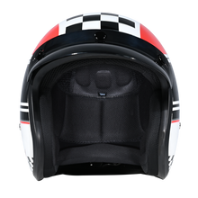 Load image into Gallery viewer, DOT Approved Daytona Cruiser Open Face Motorcycle Helmet - Men, Women & Youth - With Visor & Graphics - W/ Daytona Classic