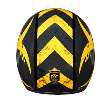 Load image into Gallery viewer, DOT Approved Daytona Cruiser Open Face Motorcycle Helmet - Men, Women & Youth - With Visor & Graphics - W/ Toxic