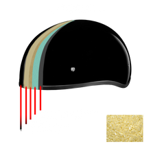 Load image into Gallery viewer, DOT Approved Daytona Motorcycle Half Face Helmet - Skull Cap Graphics for Men & Women, Scooters, ATVs, UTVs & Choppers - W/ Live Fast