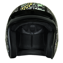 Load image into Gallery viewer, DOT Approved Daytona Cruiser Open Face Motorcycle Helmet - Men, Women & Youth - With Visor & Graphics - W/ Money