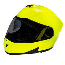 Load image into Gallery viewer, Daytona Glide Modular Motorcycle Helmet - DOT Approved, Bluetooth Ready, Dual Visor, Men/Women/Youth - Fluorescent Yellow