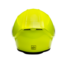 Load image into Gallery viewer, Daytona Glide Modular Motorcycle Helmet - DOT Approved, Bluetooth Ready, Dual Visor, Men/Women/Youth - Fluorescent Yellow
