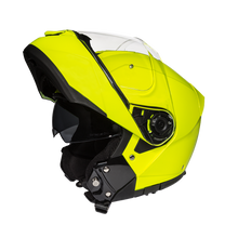 Load image into Gallery viewer, Daytona Glide Modular Motorcycle Helmet - DOT Approved, Bluetooth Ready, Dual Visor, Men/Women/Youth - Fluorescent Yellow