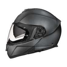 Load image into Gallery viewer, Daytona Glide Modular Motorcycle Helmet - DOT Approved, Bluetooth Ready, Dual Visor, Men/Women/Youth - Gun Metal Grey Metallic
