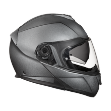 Load image into Gallery viewer, Daytona Glide Modular Motorcycle Helmet - DOT Approved, Bluetooth Ready, Dual Visor, Men/Women/Youth - Gun Metal Grey Metallic
