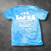 Load image into Gallery viewer, WR Globe Tee – Fiji Blue Tie Dye
