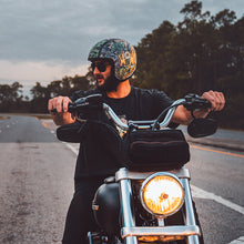 Load image into Gallery viewer, DOT Approved Daytona Cruiser Open Face Motorcycle Helmet - Men, Women &amp; Youth - With Visor &amp; Graphics - W/ Money

