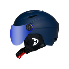 Load image into Gallery viewer, Daytona Carver Ski Helmet - Adjustable Ski Helmet for Men, Women &amp; Youth - Dull Blue with Anti-Fog Visor

