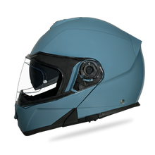 Load image into Gallery viewer, Daytona Glide Modular Motorcycle Helmet - DOT Approved, Bluetooth Ready, Dual Visor, Men/Women/Youth- Shark Blu
