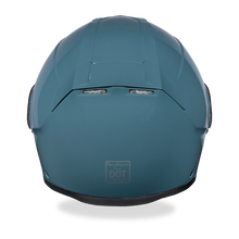 Load image into Gallery viewer, Daytona Glide Modular Motorcycle Helmet - DOT Approved, Bluetooth Ready, Dual Visor, Men/Women/Youth- Shark Blu
