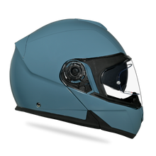 Load image into Gallery viewer, Daytona Glide Modular Motorcycle Helmet - DOT Approved, Bluetooth Ready, Dual Visor, Men/Women/Youth- Shark Blu
