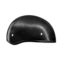 Load image into Gallery viewer, D.O.T. Daytona Skull Cap W/O Visor- Grey Carbon Fiber
