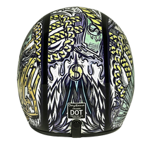 Load image into Gallery viewer, DOT Approved Daytona Cruiser Open Face Motorcycle Helmet - Men, Women &amp; Youth - With Visor &amp; Graphics - W/ Money
