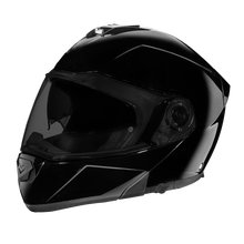 Load image into Gallery viewer, Daytona Glide Modular Motorcycle Helmet - DOT Approved, Bluetooth Ready, Dual Visor, Men/Women/Youth - Hi-Gloss Black
