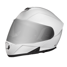 Load image into Gallery viewer, Daytona Glide Modular Motorcycle Helmet - DOT Approved, Bluetooth Ready, Dual Visor, Men/Women/Youth - Hi-Gloss White
