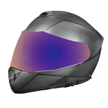 Load image into Gallery viewer, Daytona Glide Modular Motorcycle Helmet - DOT Approved, Bluetooth Ready, Dual Visor, Men/Women/Youth - Gun Metal Grey Metallic

