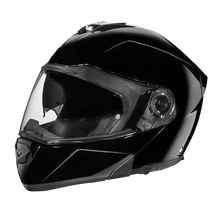 Load image into Gallery viewer, Daytona Glide Modular Motorcycle Helmet - DOT Approved, Bluetooth Ready, Dual Visor, Men/Women/Youth - Hi-Gloss Black
