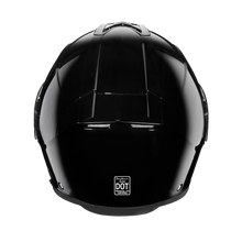 Load image into Gallery viewer, Daytona Glide Modular Motorcycle Helmet - DOT Approved, Bluetooth Ready, Dual Visor, Men/Women/Youth - Hi-Gloss Black
