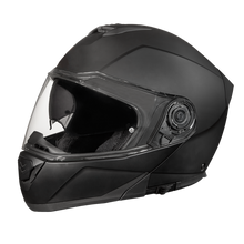 Load image into Gallery viewer, Daytona Glide Modular Motorcycle Helmet - DOT Approved, Bluetooth Ready, Dual Visor, Men/Women/Youth - Dull Black
