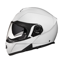 Load image into Gallery viewer, Daytona Glide Modular Motorcycle Helmet - DOT Approved, Bluetooth Ready, Dual Visor, Men/Women/Youth - Hi-Gloss White
