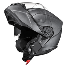 Load image into Gallery viewer, Daytona Glide Modular Motorcycle Helmet - DOT Approved, Bluetooth Ready, Dual Visor, Men/Women/Youth - Gun Metal Grey Metallic
