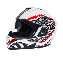 Load image into Gallery viewer, Daytona Glide Modular Motorcycle Helmet - DOT Approved, Bluetooth Ready, Dual Visor, Men/Women/Youth - W/ Phoenix
