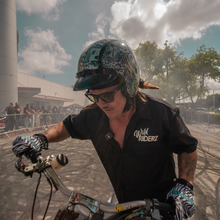 Load image into Gallery viewer, DOT Approved Daytona Cruiser Open Face Motorcycle Helmet - Men, Women &amp; Youth - With Visor &amp; Graphics - W/ Money
